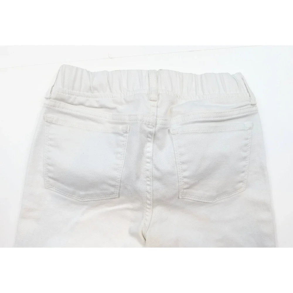 Gap Kids White Regular Fit Embroidered Stars Legging Ankle Jeans Girl's Size 12R